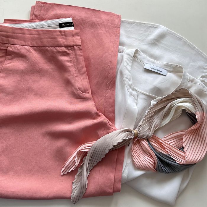 Massimo Dutti панталон & копринена туника Samsoe & Samsoe