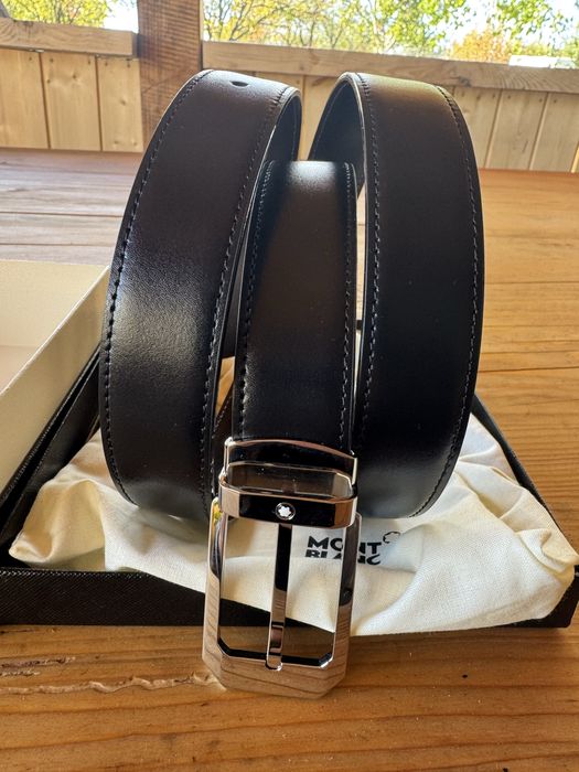 Curea piele 120 mm mont blanc noua