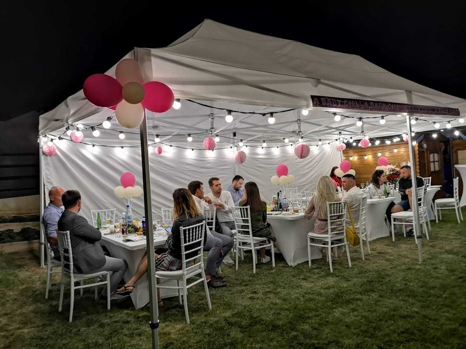 Inchiriere cort pavilion 6x3 si cort pavilion 8x4 m pentru nunti botez