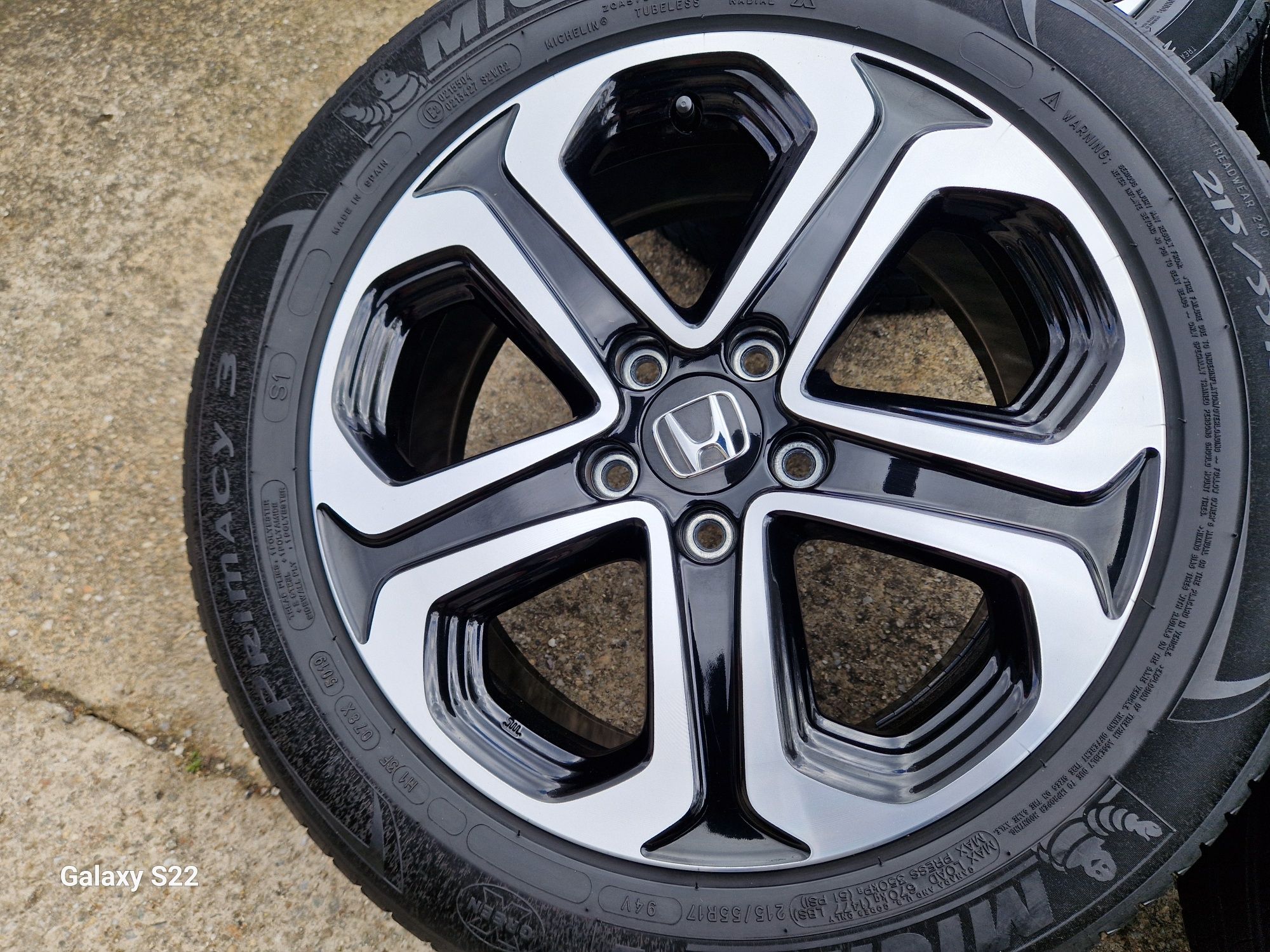 Jante Honda HRV CRV anvelope vara 215 55 17 Michelin