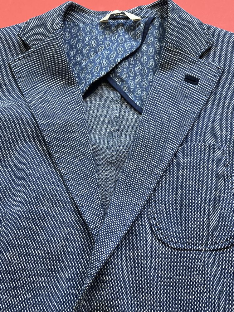 Massimo Dutti -Extrafine Cotton- Спортно сако размер М Slim / Оригинал