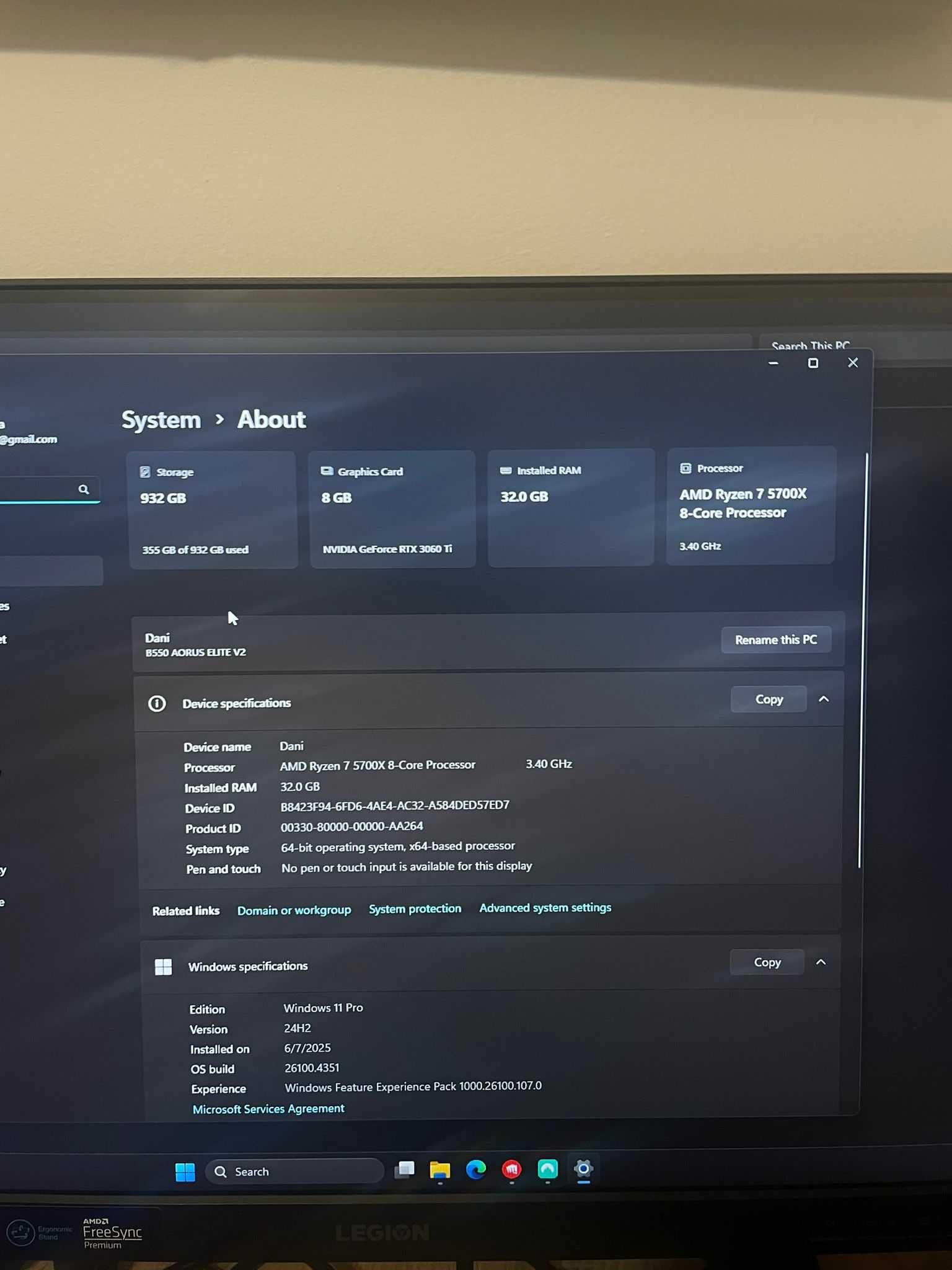 Pc Gaming RTX 3060Ti