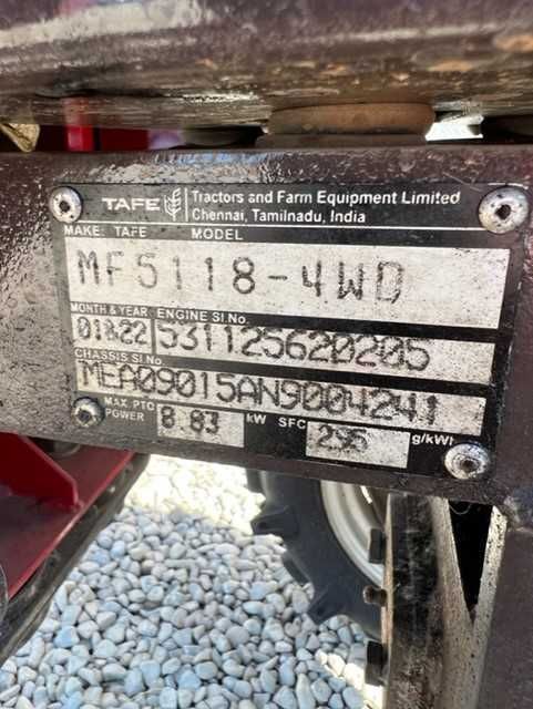 Трактор Massey Ferguson MF 5118 – 840 кг, 18 к.с. (Нов) + Видео