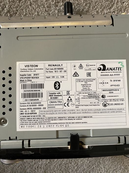 Radio original Dacia Renault