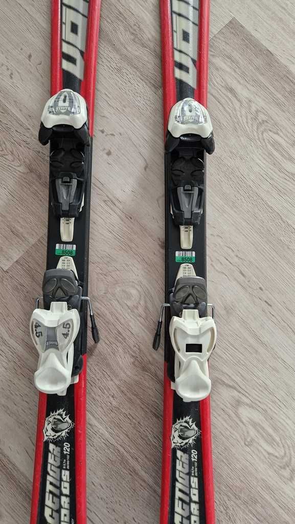 De vanzare skiuri folosite VOLKI Racetiger junior, cu legaturi, 120 cm