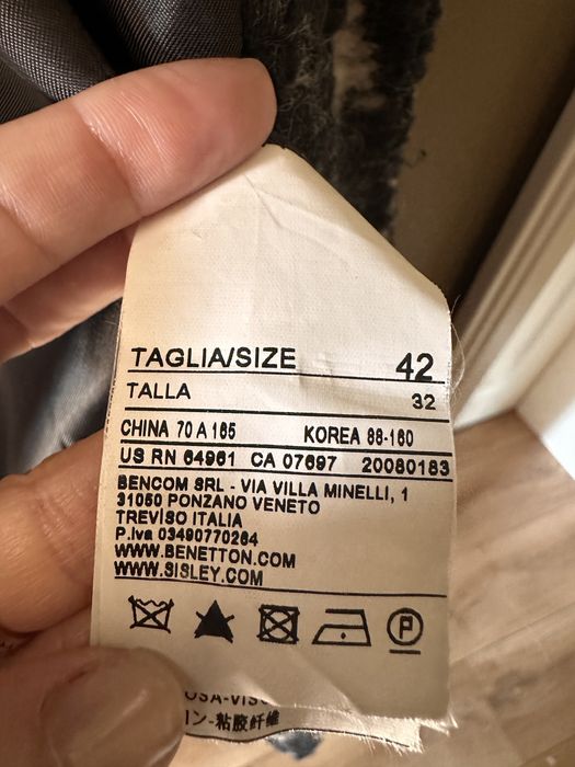 Palton Sisley lana si mohair M/L