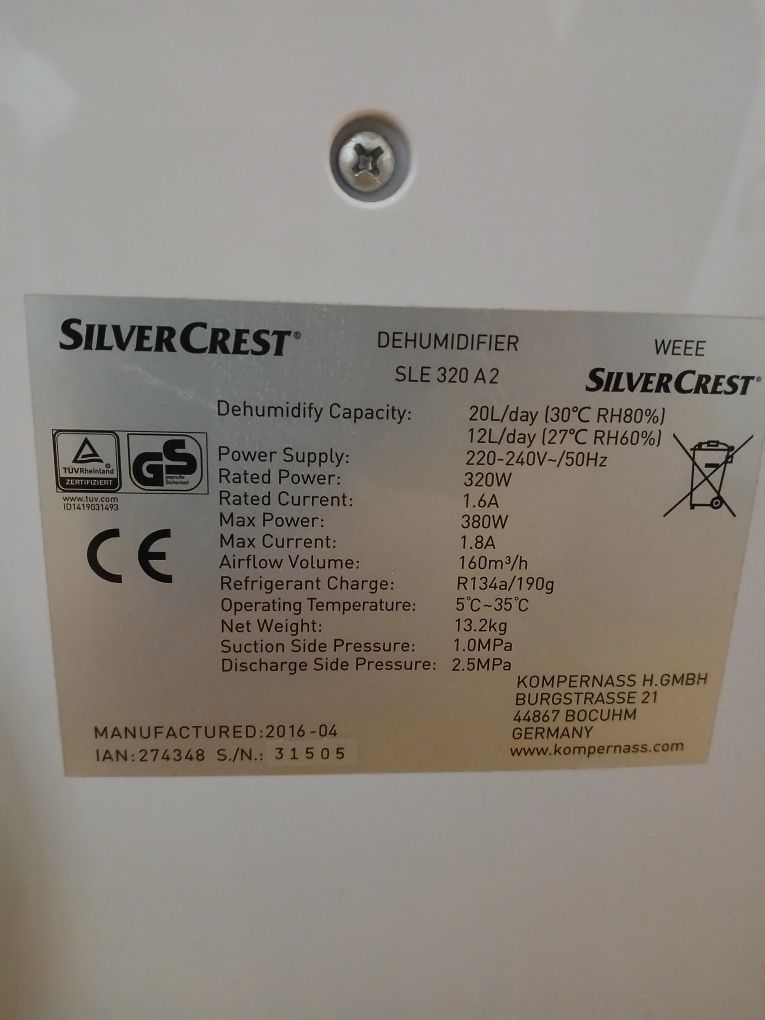 Влагоабсорбатор Silver Crest - Super
