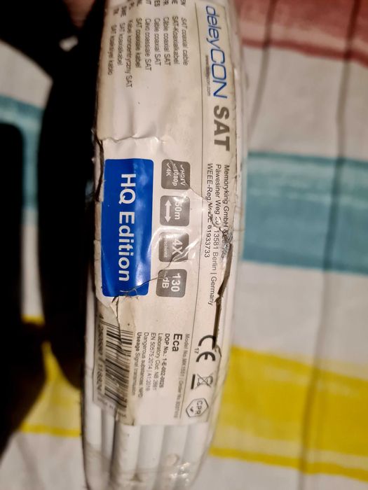 Cablu satelit deley CON 50 m 4K full HD