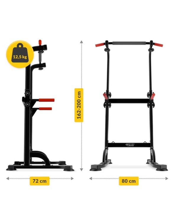 Aparat multifunctional pentru tractiuni, abdomene si flotari