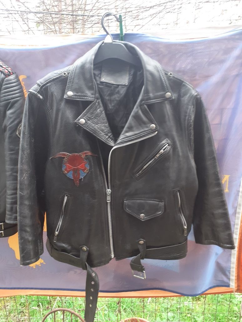 Geacă moto,chopper/rock/perfecto,piele/bărbați/L,S