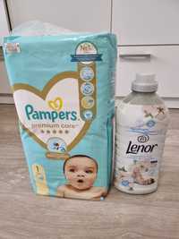 Set scutece Pampers nr. 1 (2-5 kg) + Lenor Baby