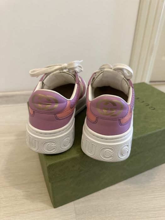 Adidasi Gucci Leather Trainers