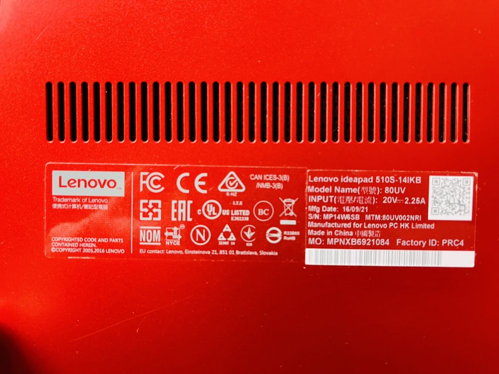 Laptop Lenovo ideapad 510s-14IKB