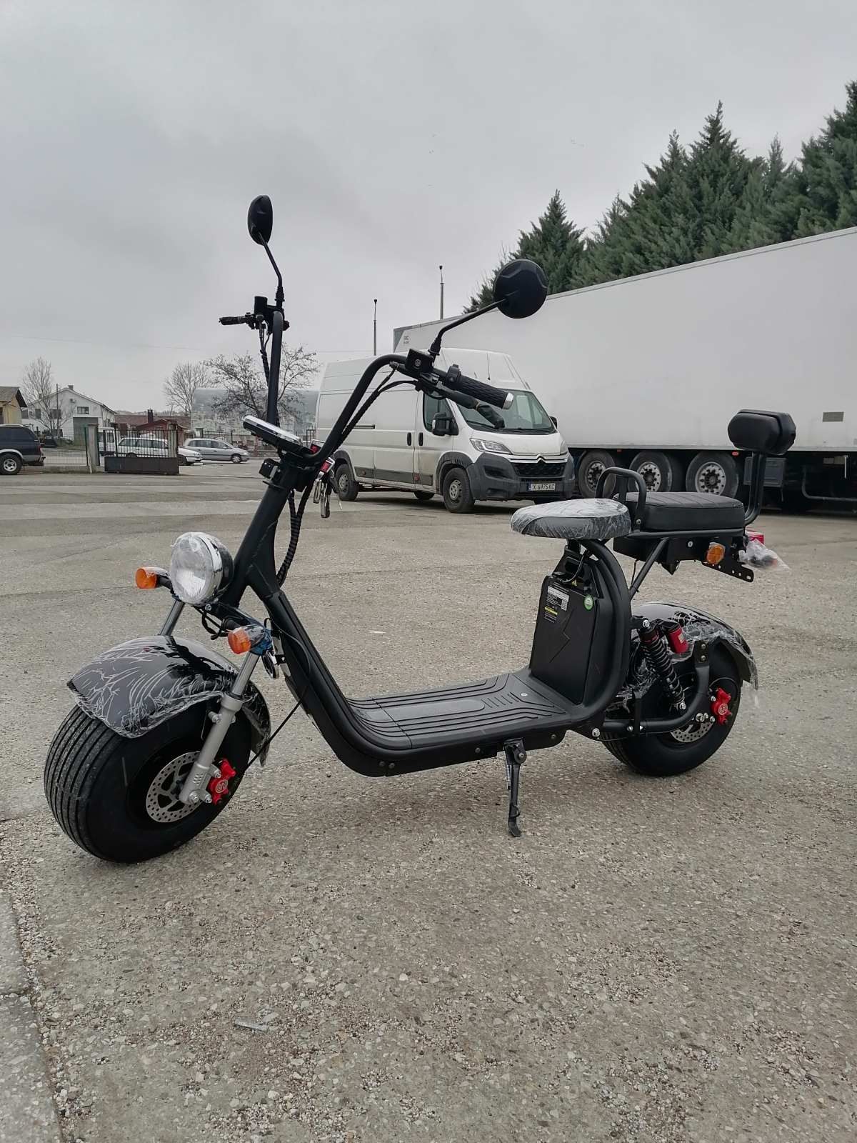 Електрически скутер Harley 1500W JUMBO гуми