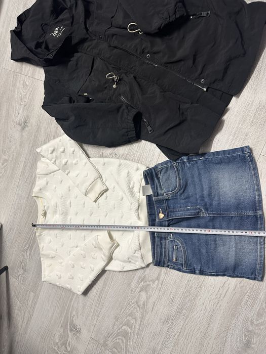 Lot 6-7 ani(122-128) geaca Zara, fusta H&M si o bluza impecabile