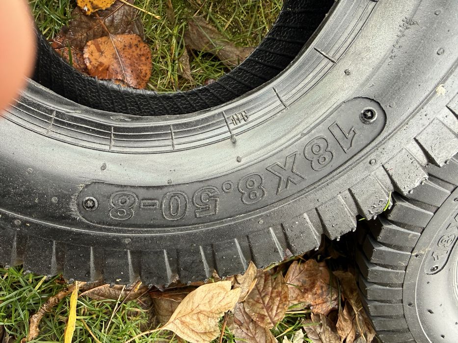 2 броя Гуми 18x8.50-8 за Трактор, косачка за трева голф количка