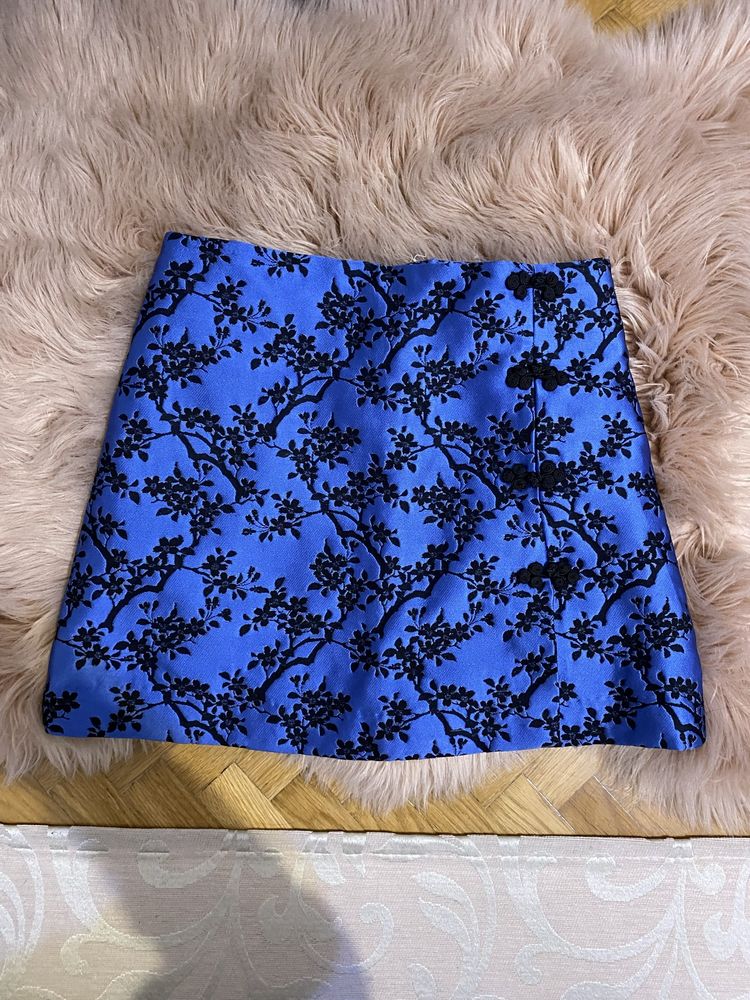 Fusta mini Zara albastra
