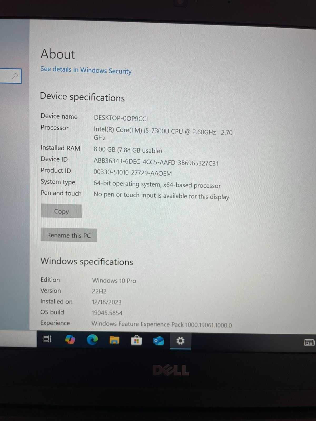 Dell Latitude 5480 - ТОП ЦЕНА - i5-7th gen / 8GB RAM / 256 GB SSD