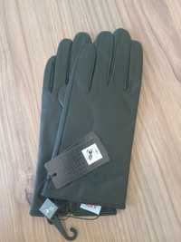 Нови черни  дамски кожени ръкавици
