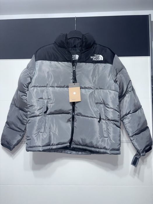 Geacă M The North Face negru neagră gri alb albă  Nouă nepurata new