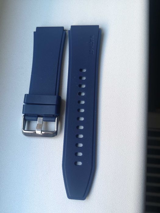 Curele silicon Huawei Watch GT2 Pro/GT3  Pro (catarama argintie)