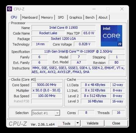 Комплект Core i9-11900F 5.2Ghz/Gigabyte Z590/2x16Gb DDR4