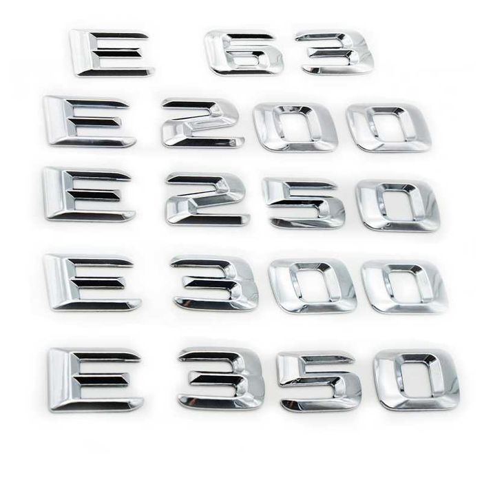 Emblema GLC300, GLS350, E220, S400, E63, C350, Chrom, Negru Mercedes