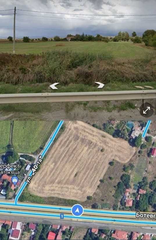 Продава се Парцел в с. Долни Богров, Област София-град - 3700 кв.м за 110 €/кв.м - Снимка #1