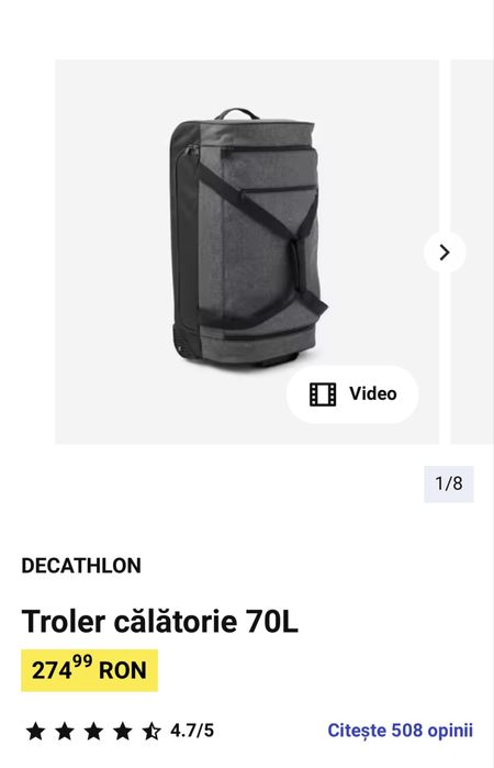 Troler călătorie 70L