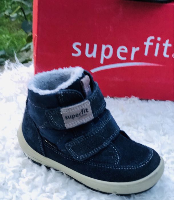 Ghete baiat SUPERFIT-marimea 24,inter15cm,Piele,impermeab,ca Salomon