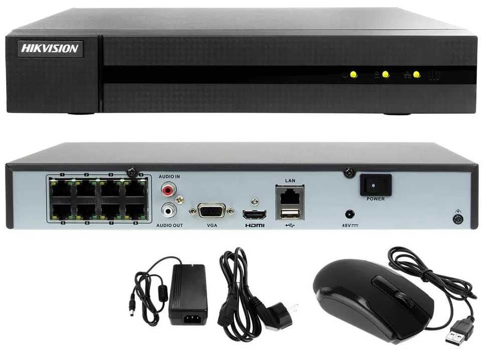 NVR 8 canale PoE HWN-4108MH-8P Hikvision 8MP 4K Sigilat Garantie