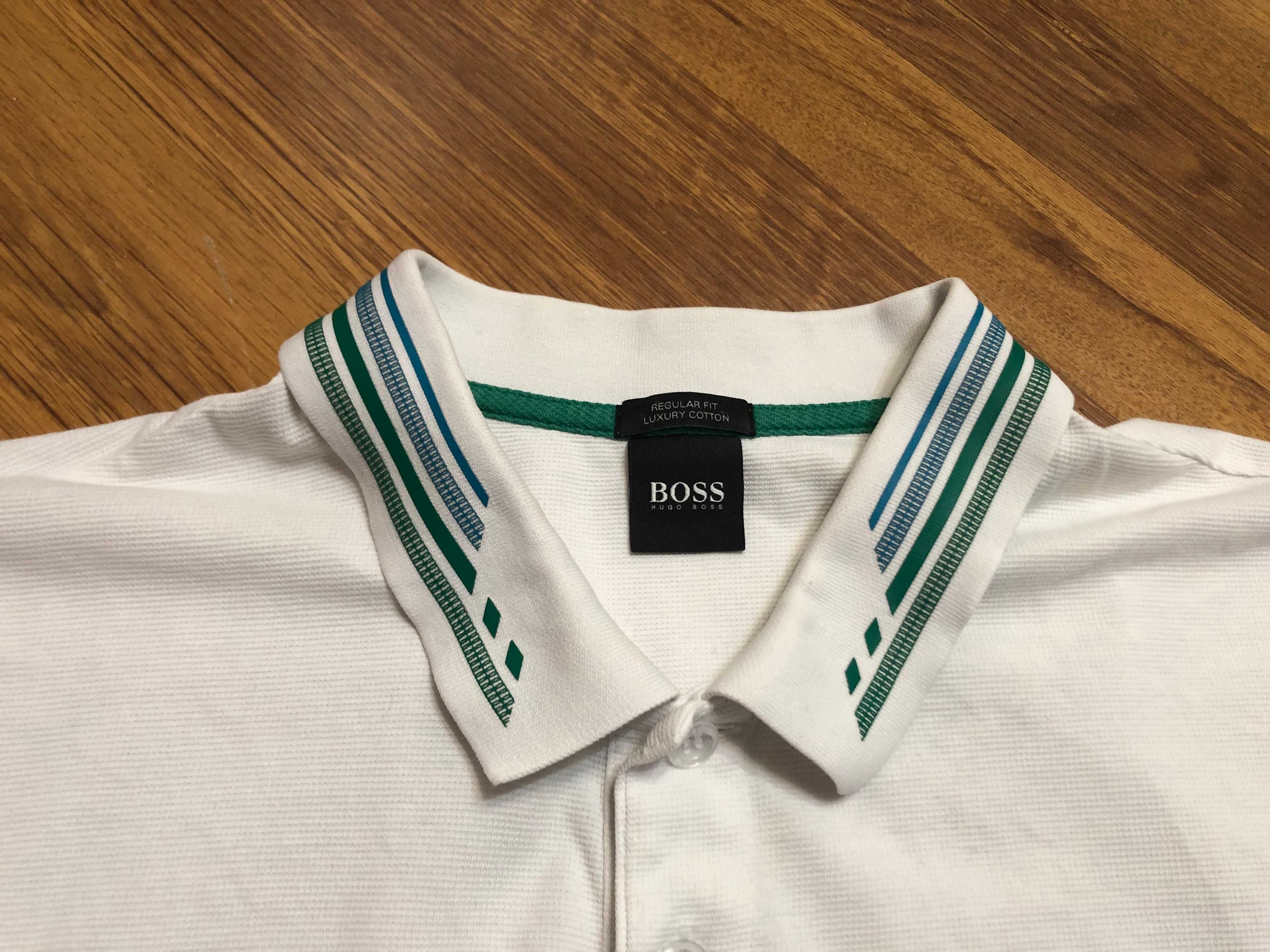 Hugo Boss polo shirt with circular logo Paddy тениска р-р 3XL