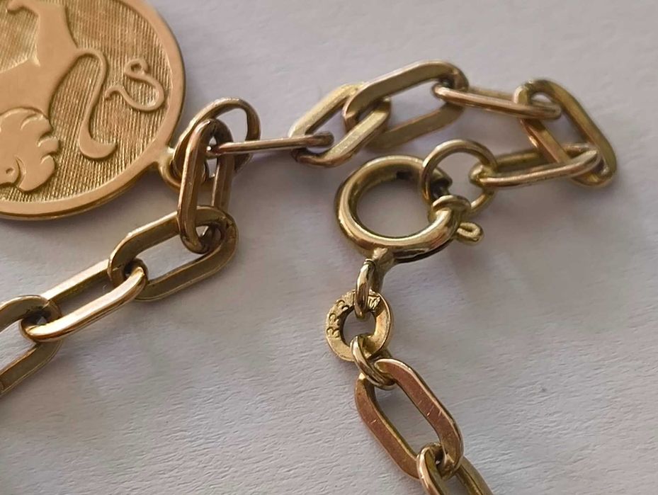 ***ЗЛАНА ГРИВНА 8К*** Златна дамска гривна 8К печат 333 9,04 грама !