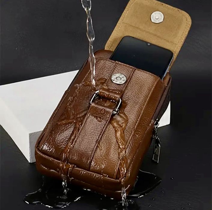 -20%Промоция•Компактни и Стилни дисплей чантички/Черна естествена кожа