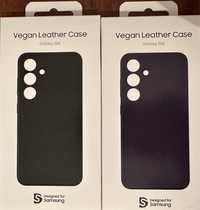 Кожаный чехол Vegan-leather case на Galaxy S24/S24+