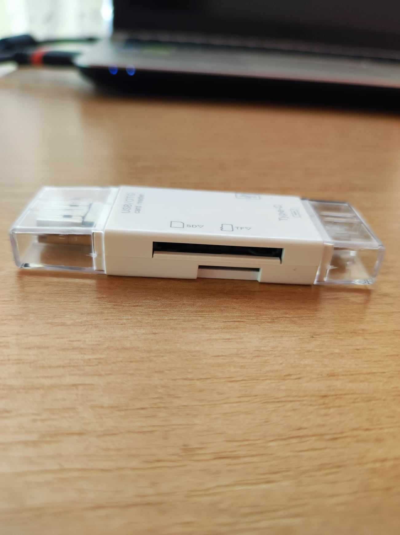 Четец за карти 6 в 1 - USB 2.0/OTG/ Type-C/Micro USB/SD/TF