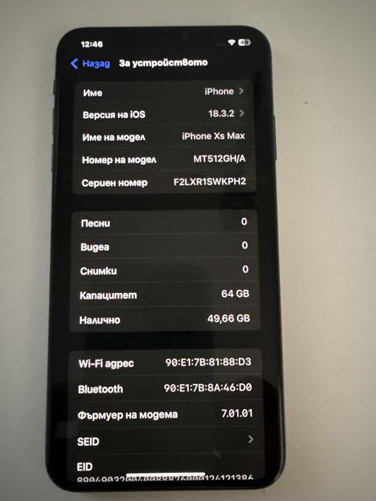 Iphone XS MAX 64 gb.