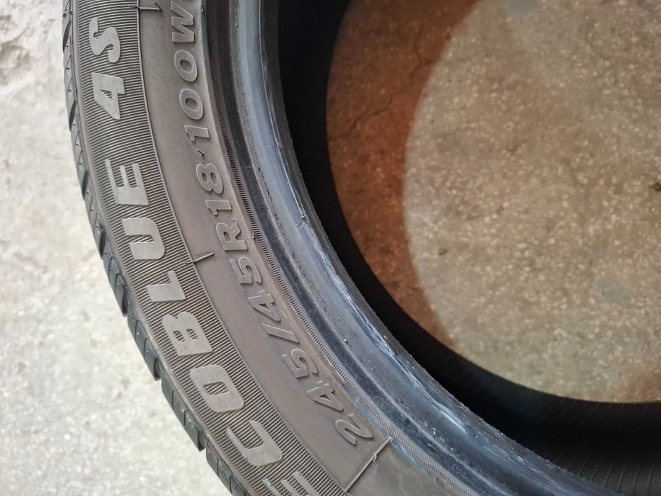 2 Всесезонни гуми Супериа 245/45/18 ДОТ24 7мм (безплатно поставяне)