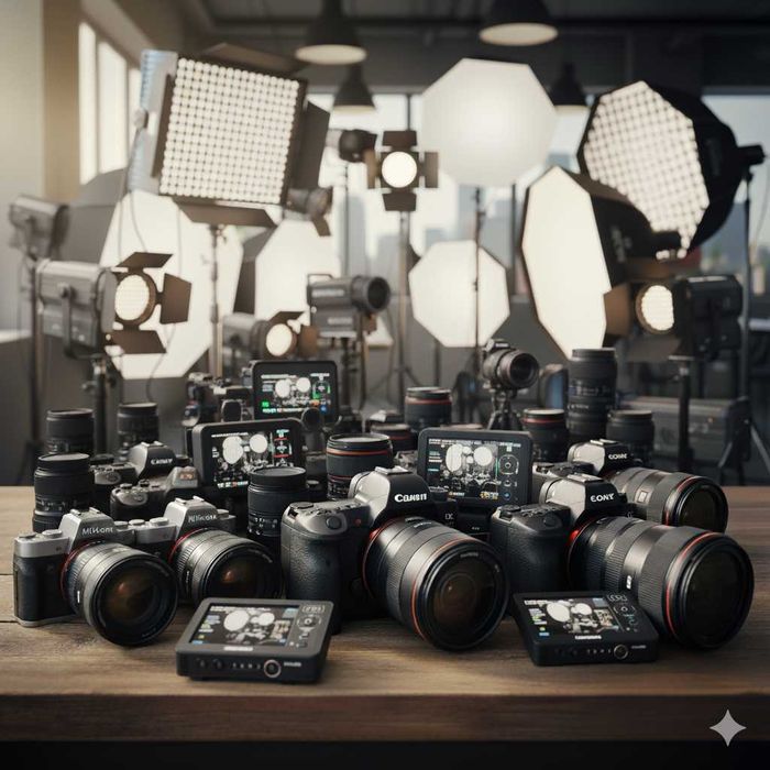 Аренда прокат видео и фотооборудования, камеры, свет, звук