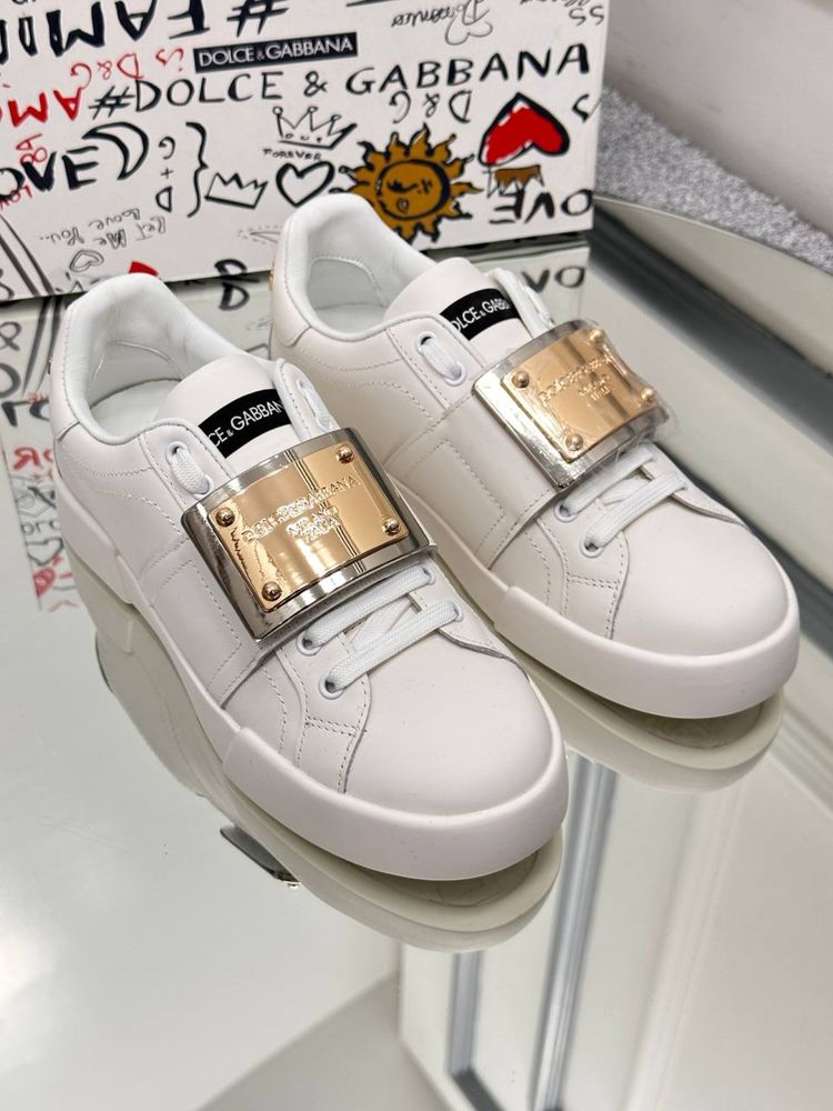 Adidasi Dolce Gabbana piele model nou premium