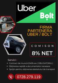 Colaborare Uber/ Bolt firma partener