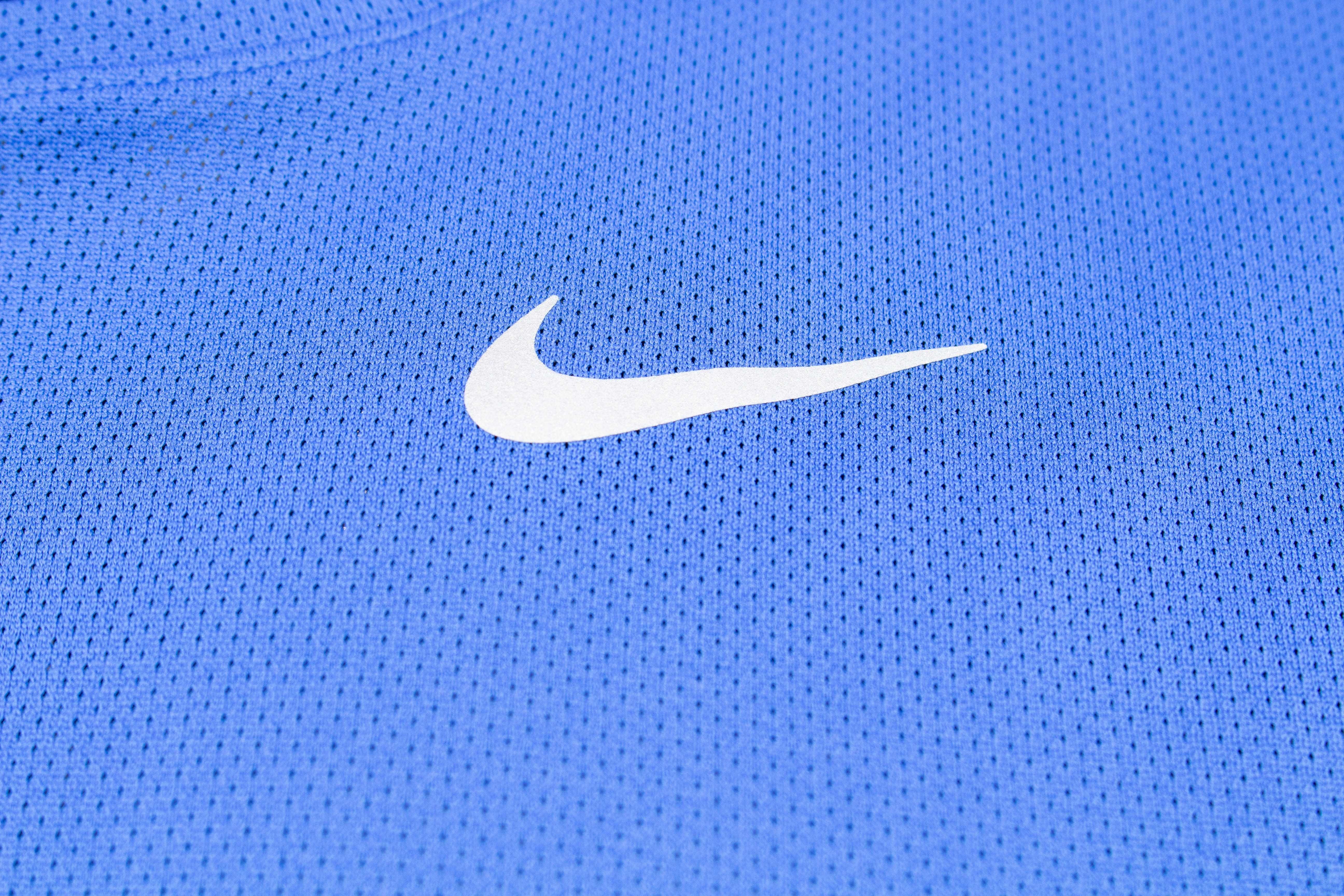 Nike Оригинална мъжка тениска Dri-Fit синя бягане, фитнес, спорт М