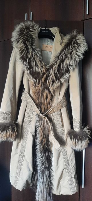 Палто с естествен косъм Gallotti