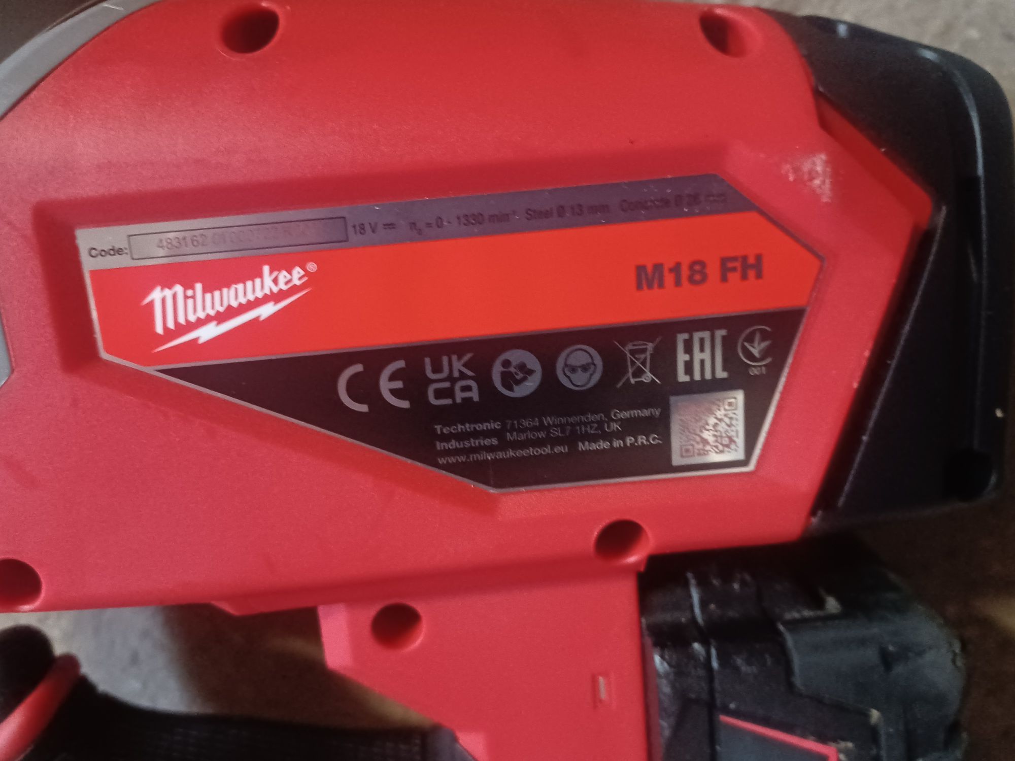 Rotopercutor  MILWAKEE  M18 , FH fabric. 2021
