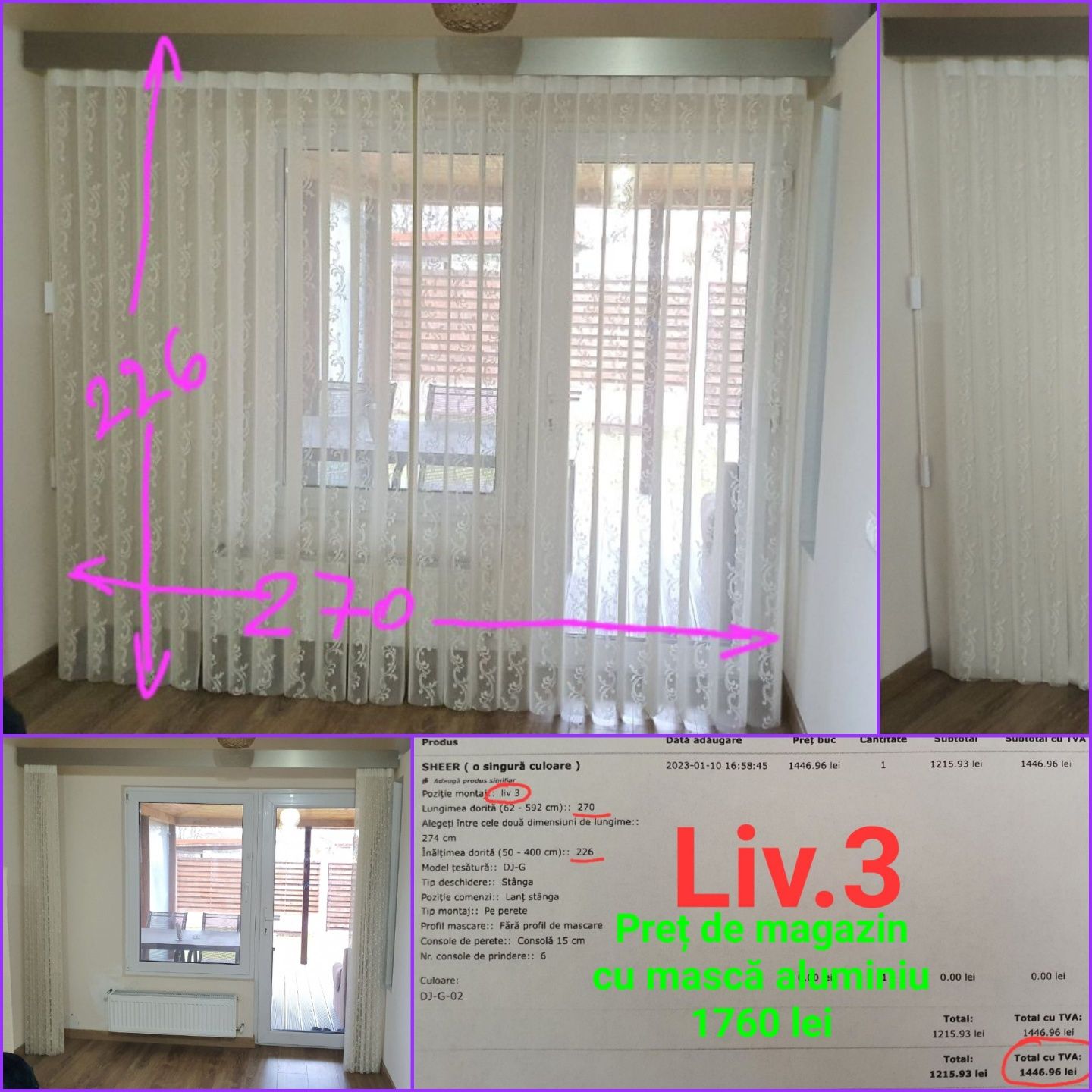 Jaluzele verticale 2 in 1 perdea draperie galerie Kika XXXLutz