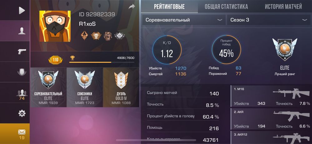 Продаю 2 аккаунта в стандофф2
