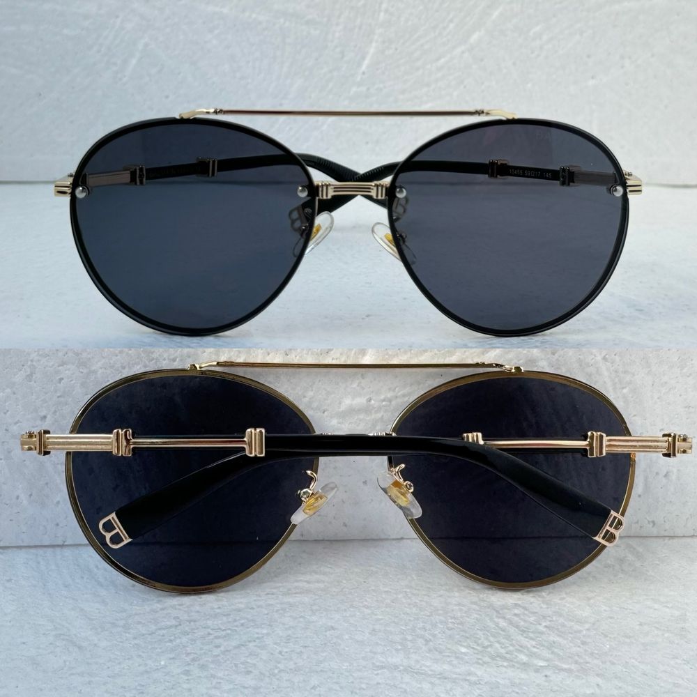 Balmain Мъжки Дамски слънчеви очила кръгли овални черни кафяви сини