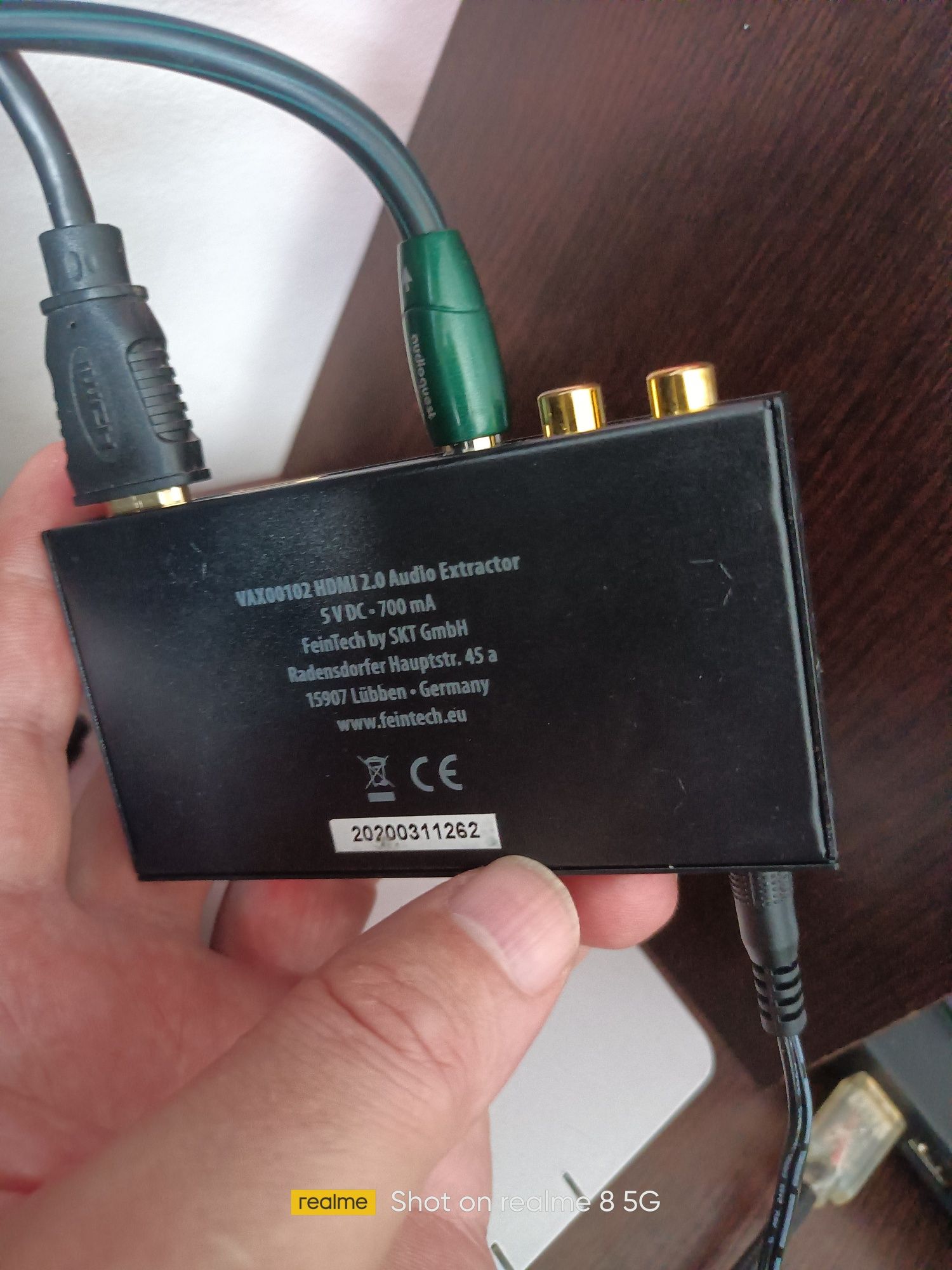 HDMI 2.0 Audio Extractor 4k HDR(defectă)