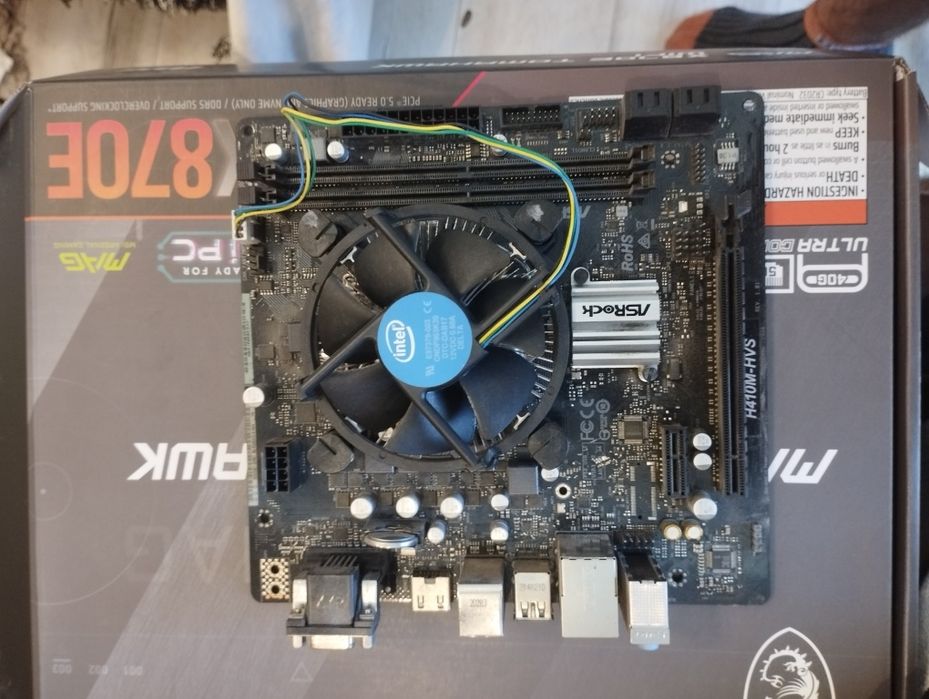 Kit placa de baza i3 10100f, 16gb ddr 2666mhz