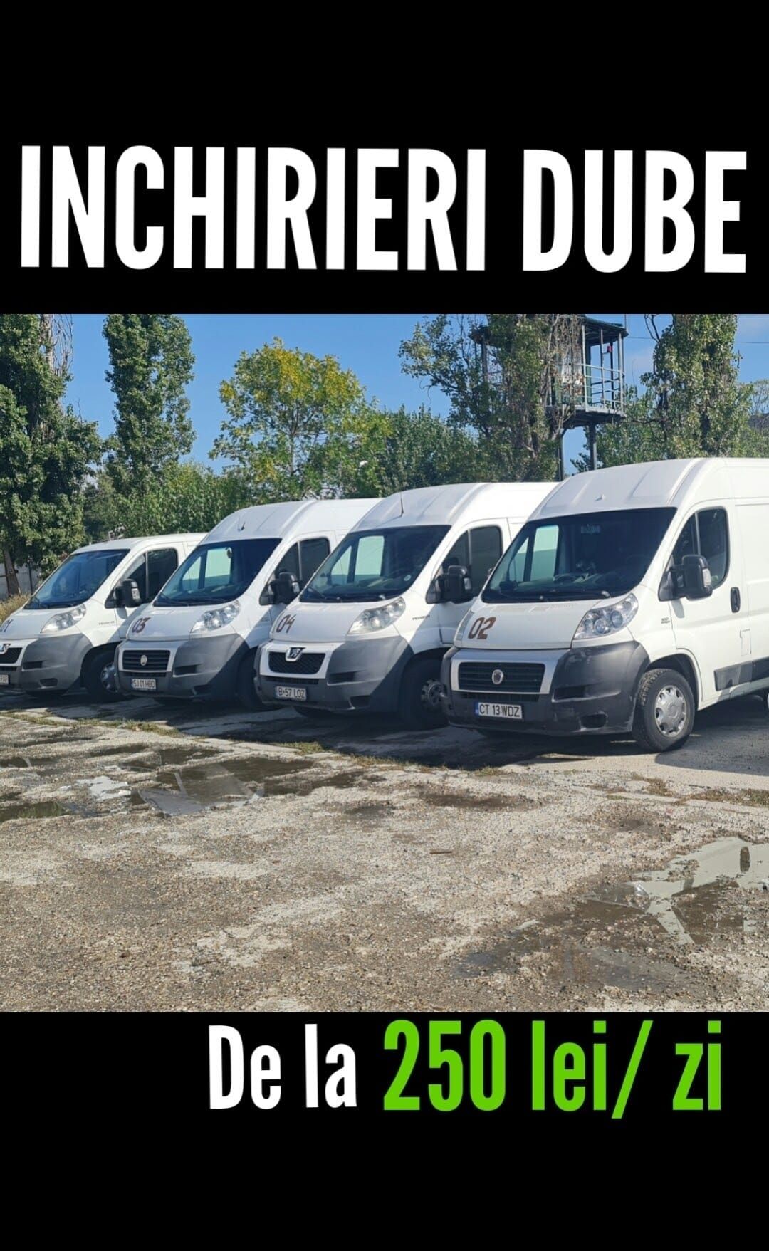 Inchiriere duba / dubă de închiriat/ inchirieri dube transport marfa